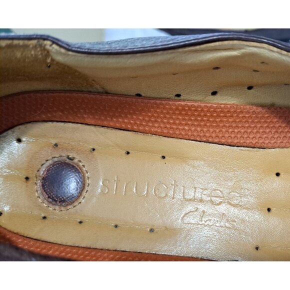 Clarks Unstructured Women's 9.5W Brown Leather MaryJane Shoes - Picture 7 of 10